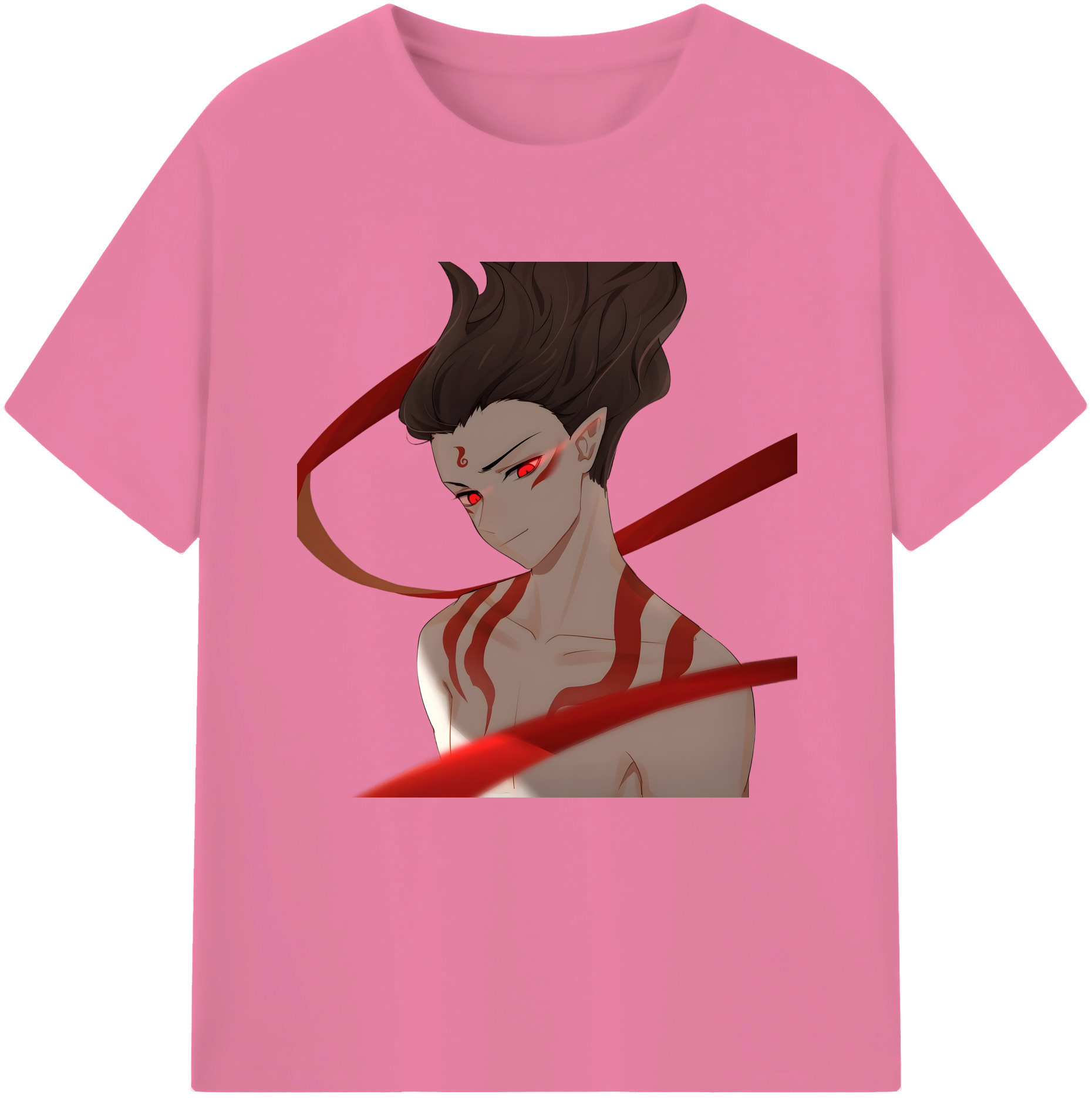 （画像用） Ne Zha 2 ナタ 魔童の大暴れ 綿100％半袖Tシャツ（フロントプリント）